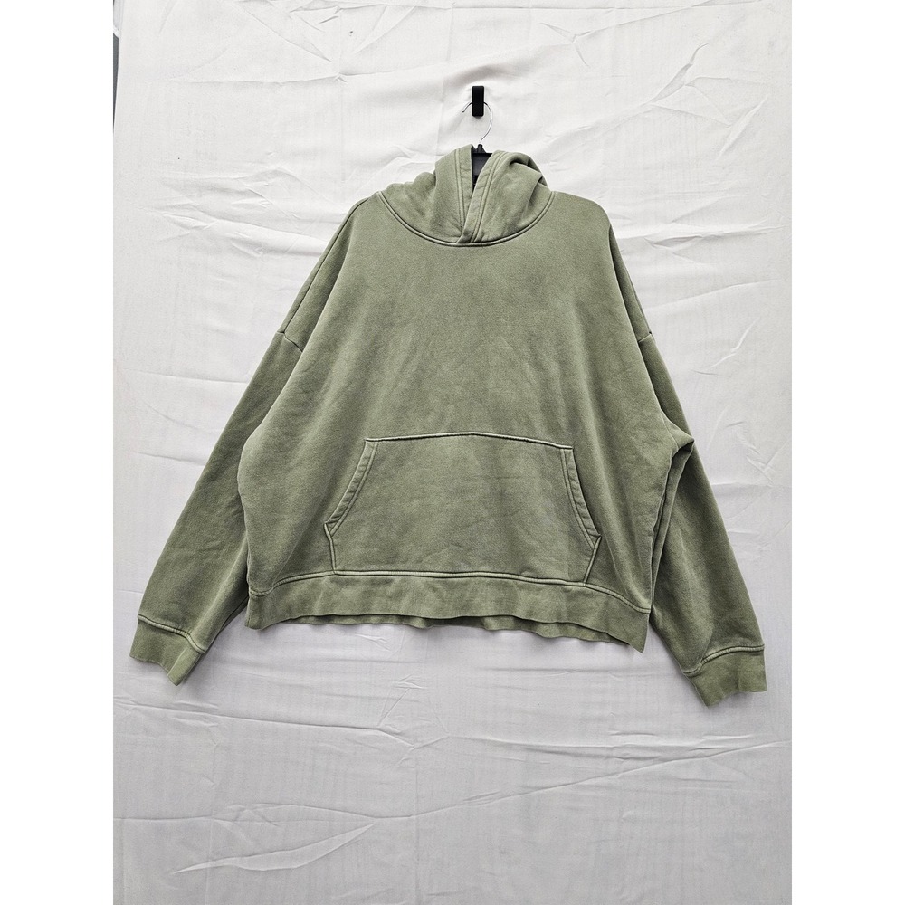 Original Use Mens XL Oversized Hoodie Washed Olive Green Fleece Pullover Target